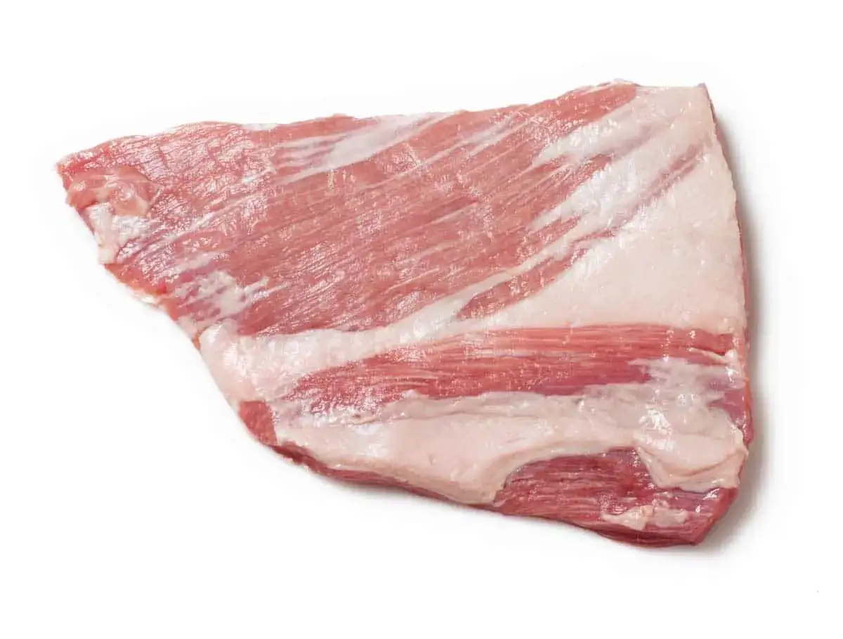 R&aring; fl&auml;skkarr&eacute;, perfekt f&ouml;r ett saftigt pluma recept.
